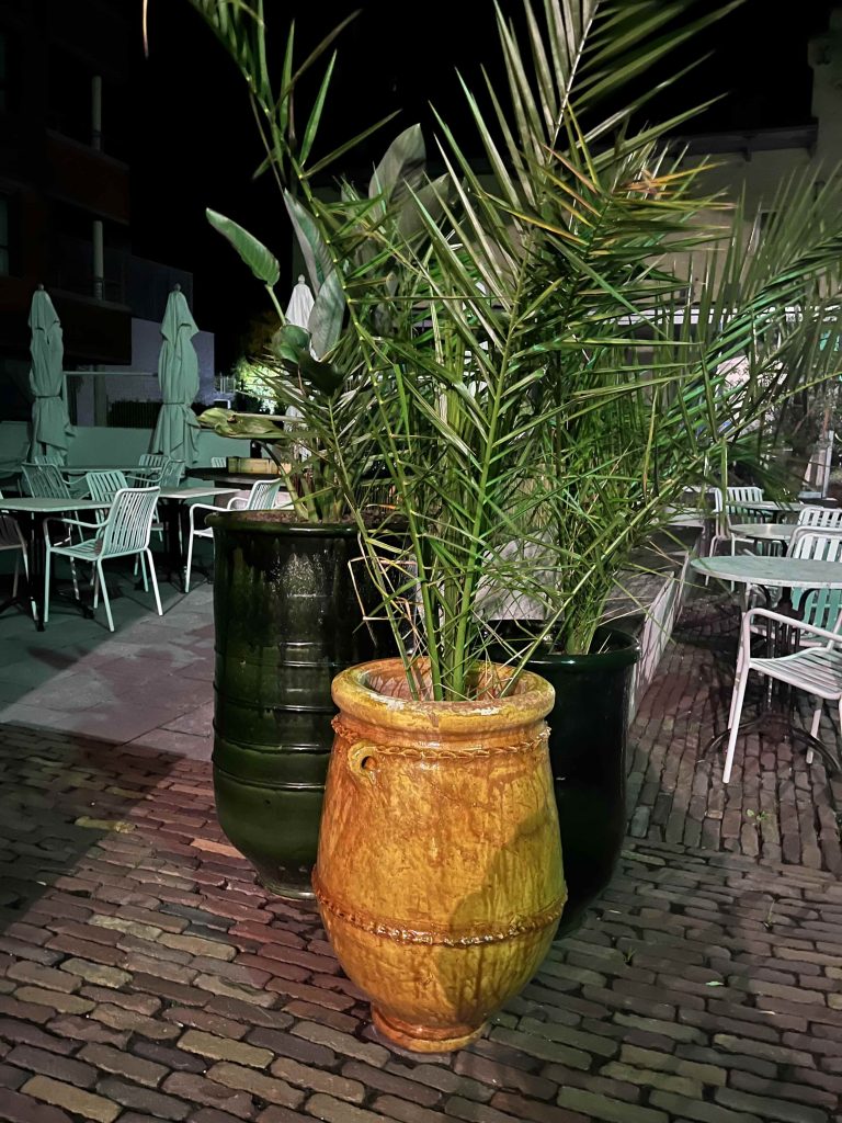 tamegroute bloempot Marokkaans aardewerk